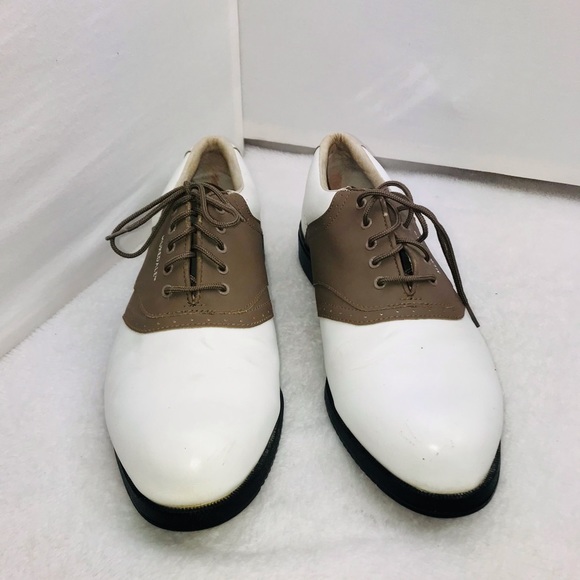 Muredale Leather Vintage Men’s Golf Saddle Shoes Cleats - Picture 2 of 15